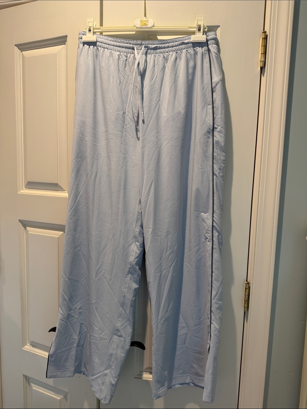 lululemon athletica Light Blue Wide-Leg Drawstring Track Pants